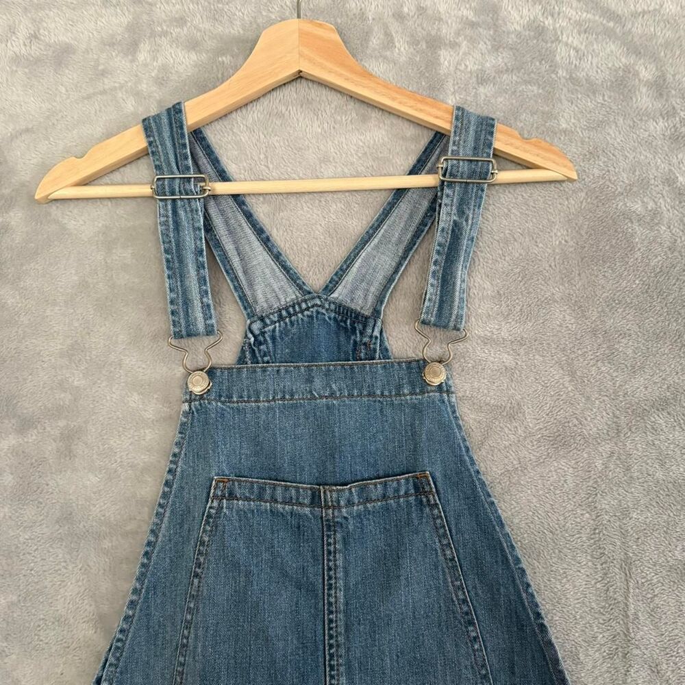 American-eagle Women's Blue and Navy Dungarees-overalls Medium